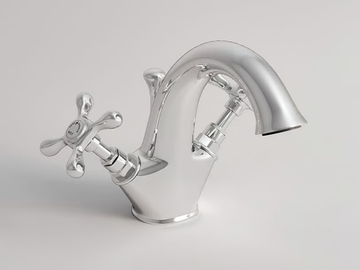 JAMES - Countertop 1 hole washbasin tap with automatic pop-up waste by Park Avenue - view 2